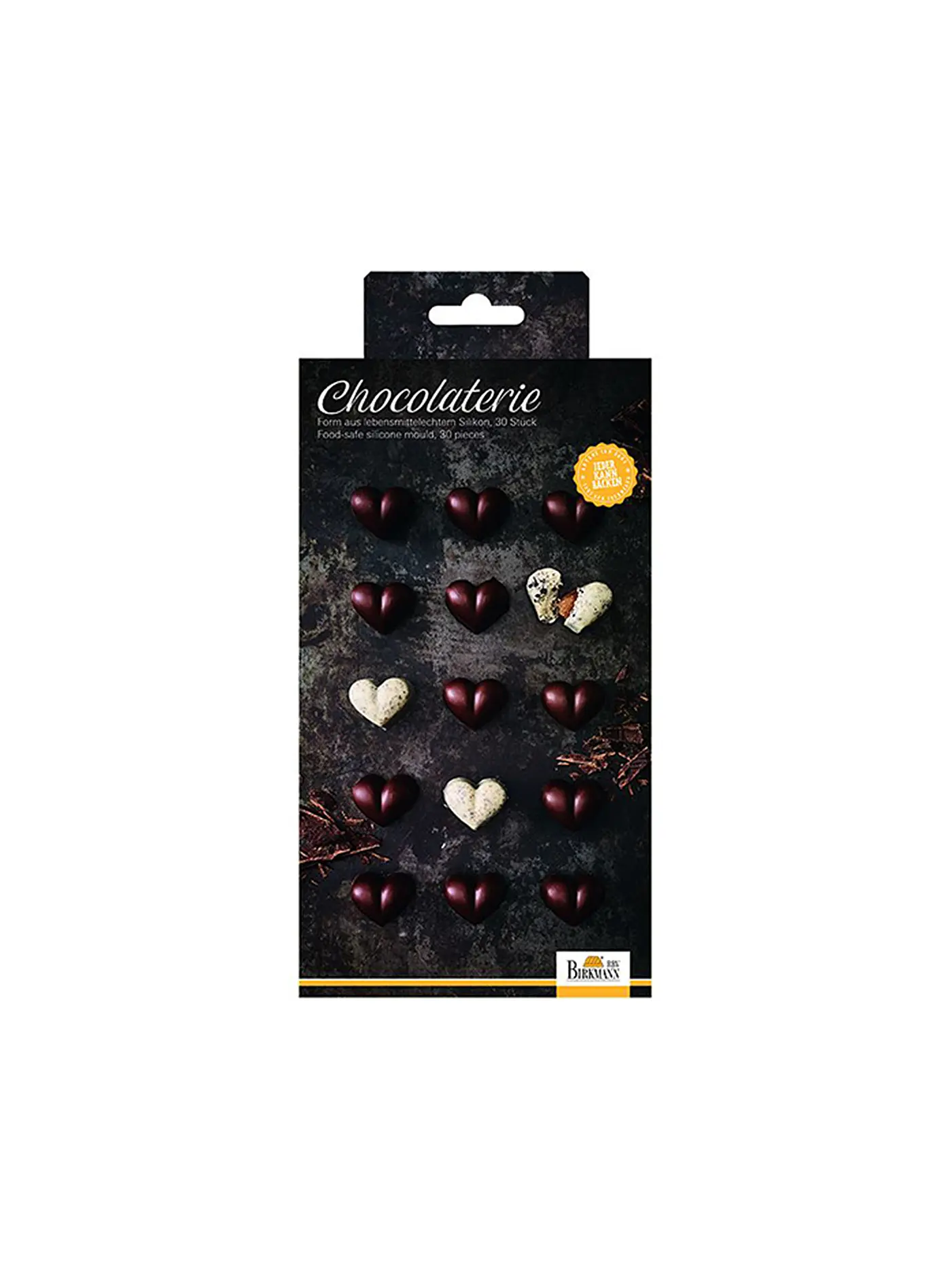 RBV BIRKMANN | Pralinenform ROSE CHOCOLATERIE 2tlg. Silikon Braun | braun